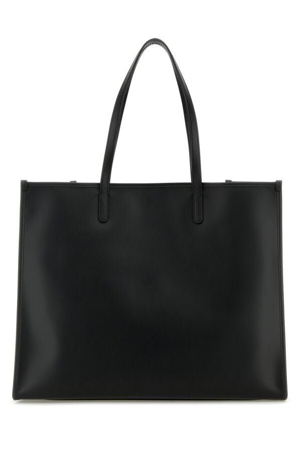 Dolce & Gabbana Black Leather Shopping Bag Size ONE SIZE - 5 Thumbnail
