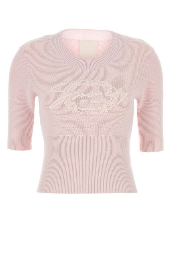 Givenchy Pastel Pink Cotton Blend Sweater Size S / US 4 / IT 40 - 3 Thumbnail