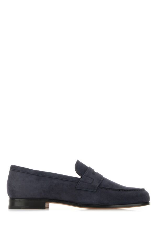 Church's Navy Blue Leather Heswall Loafers Size US 9.5 / EU 42-43 - 3 Thumbnail