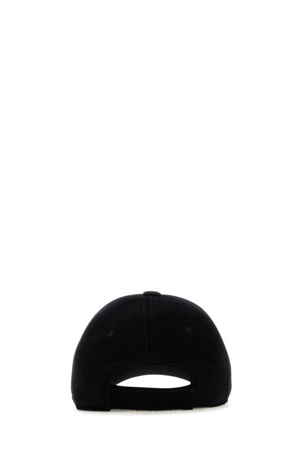 Fendi Black Wool Blend Baseball Cap Size ONE SIZE - 5 Thumbnail