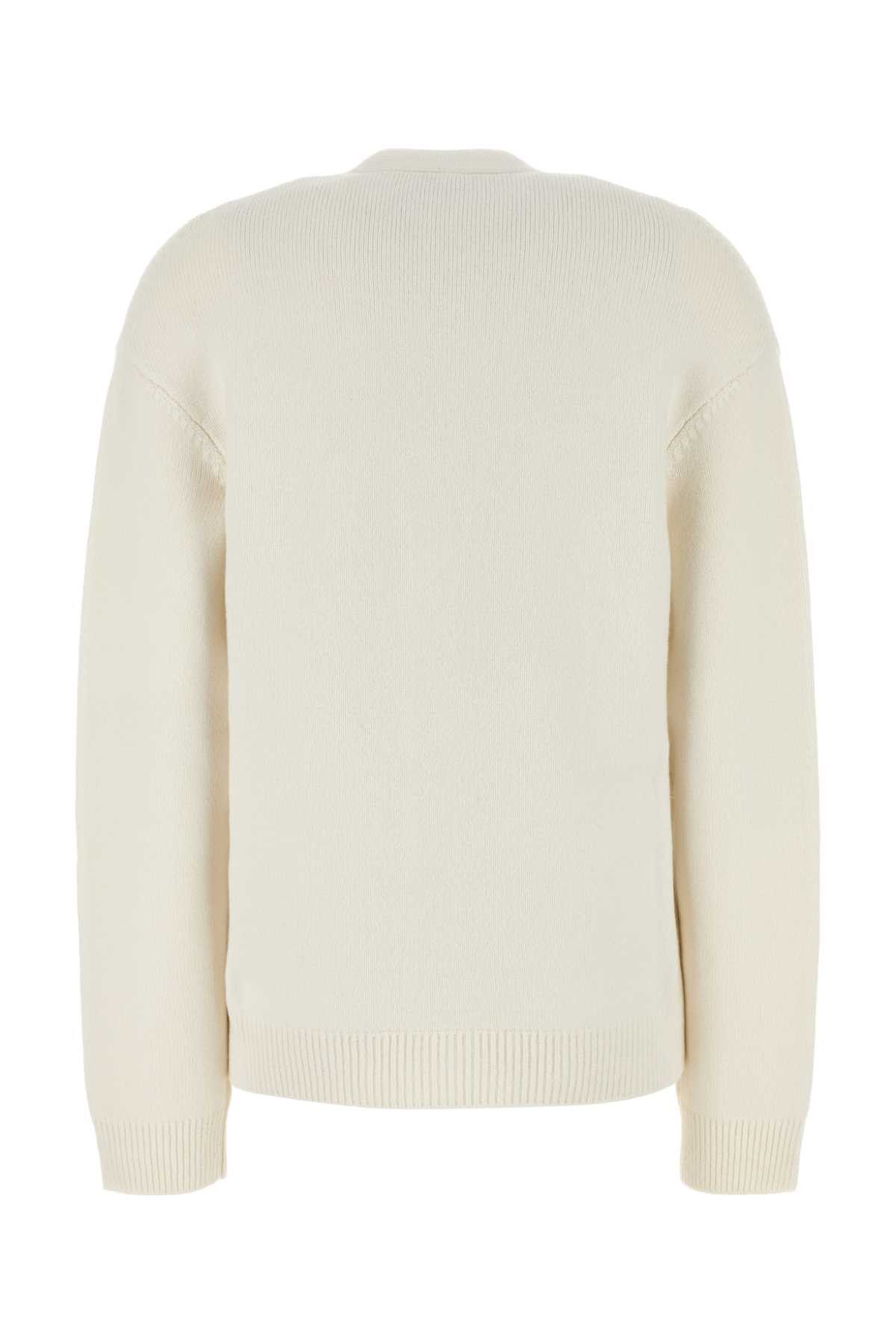 Fendi White Cashmere Blend Cardigan Size M / US 6-8 / IT 42-44 - 2 Thumbnail