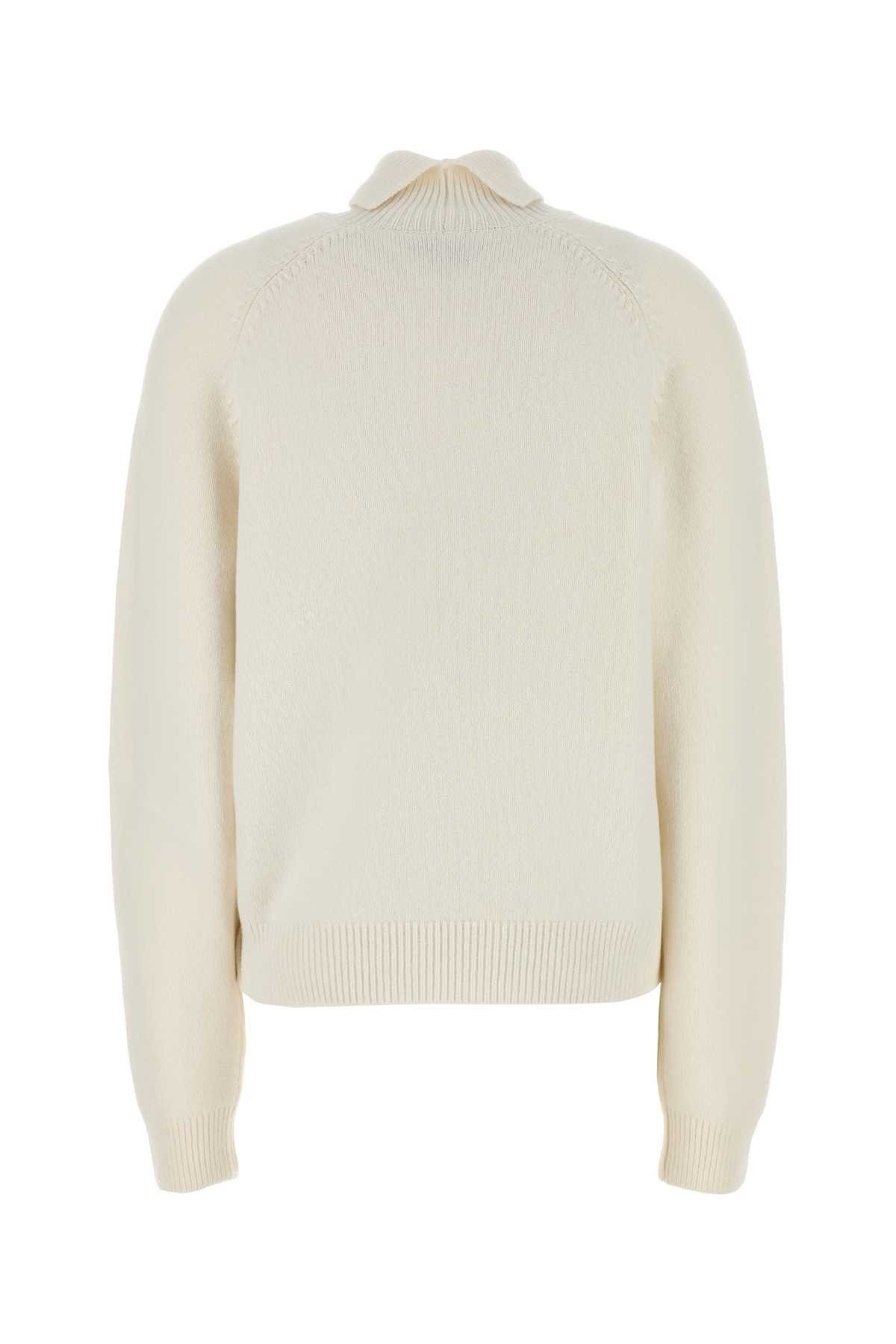 Fendi White Cashmere Blend Sweater Size M / US 6-8 / IT 42-44 - 2 Thumbnail
