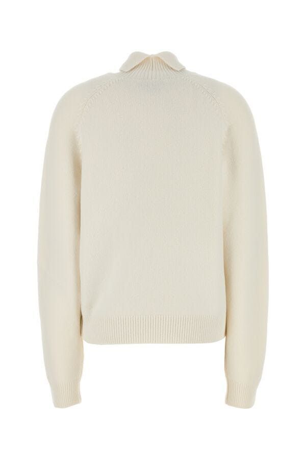 Fendi White Cashmere Blend Sweater Size M / US 6-8 / IT 42-44 - 4 Thumbnail