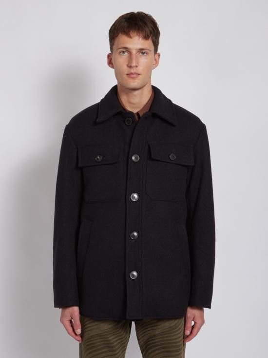 Dries Van Noten DRIES VAN NOTEN Men Coats 232 020516 7227 900 Black Size US M / EU 48-50 / 2 - 2 Thumbnail