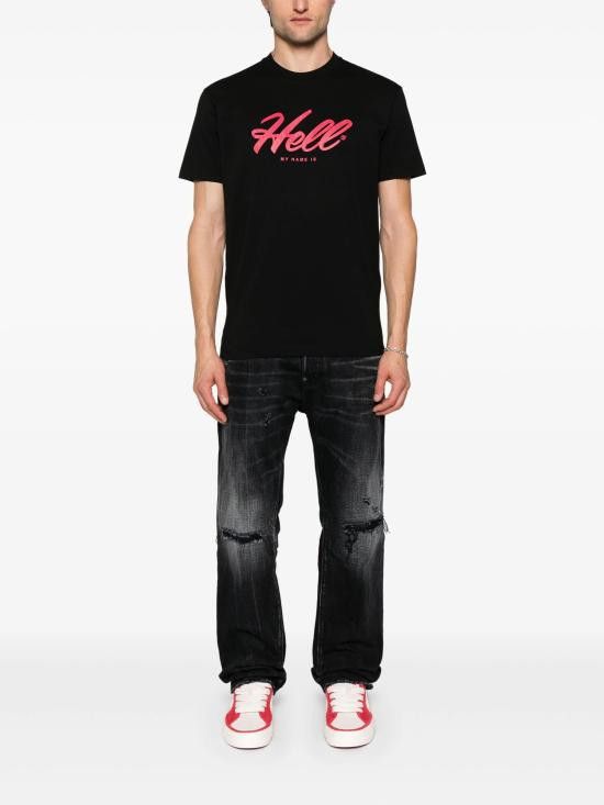 Dsquared2 DSQUARED2 Men T-Shirts S74GD1322D20020 900 BLACK Size US XL / EU 56 / 4 - 2 Thumbnail