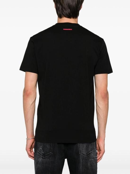 Dsquared2 DSQUARED2 Men T-Shirts S74GD1322D20020 900 BLACK Size US XL / EU 56 / 4 - 4 Thumbnail