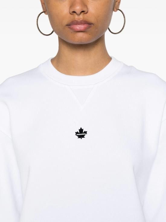 Dsquared2 DSQUARED2 Women Hoodies S75GU0549S25516 100 WHITE Size M / US 6-8 / IT 42-44 - 5 Thumbnail