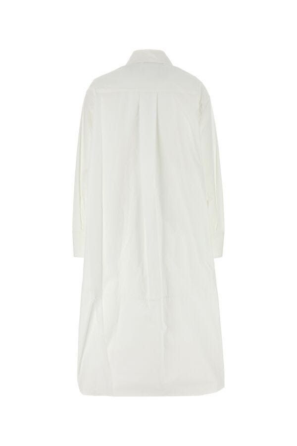 Jil Sander White Poplin Shirt Dress Size M / US 6-8 / IT 42-44 - 4 Thumbnail