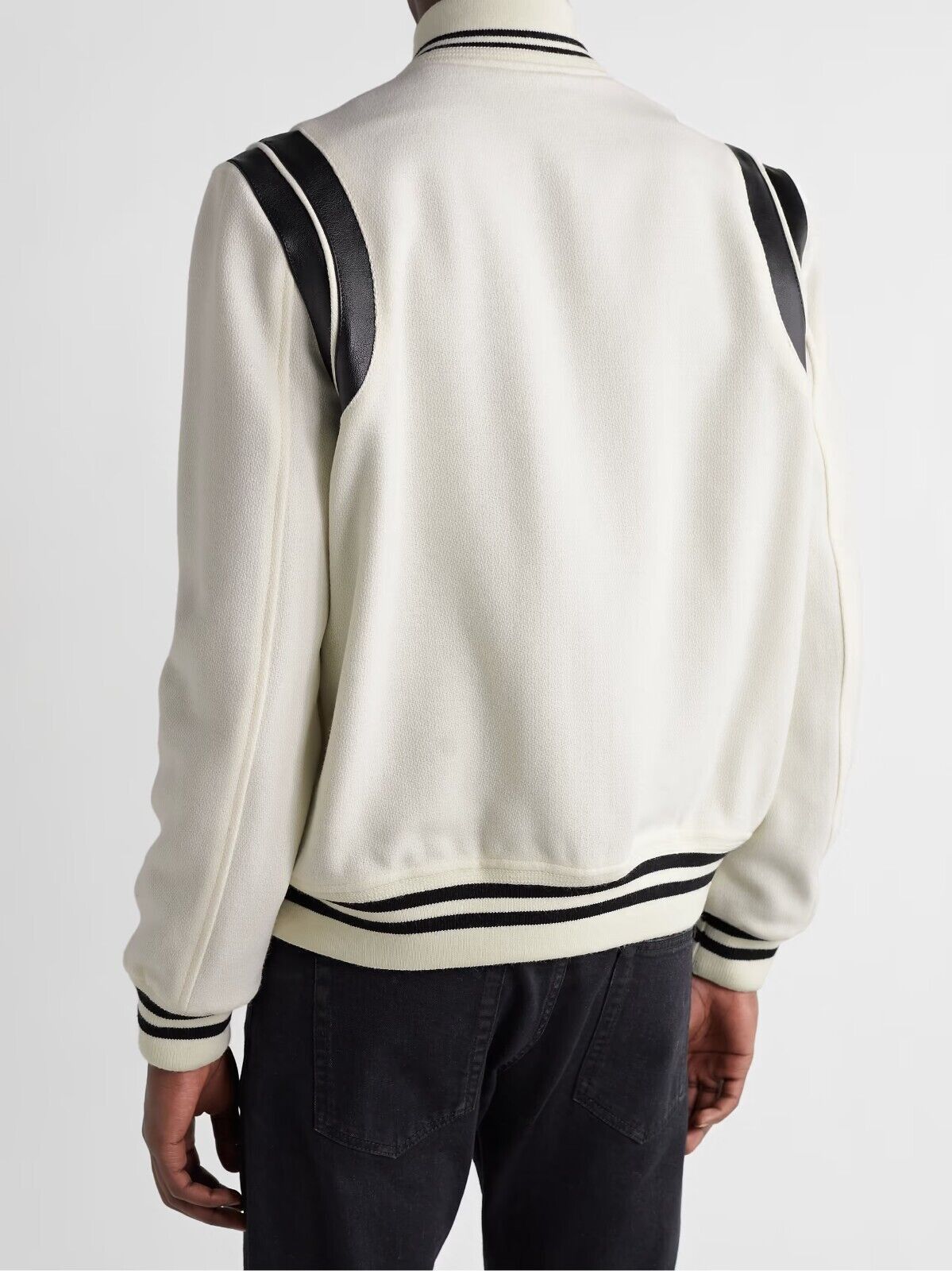 Saint Laurent Paris Wool Teddy Jacket in Natural Size US XXL / EU 58 / 5 - 4 Thumbnail