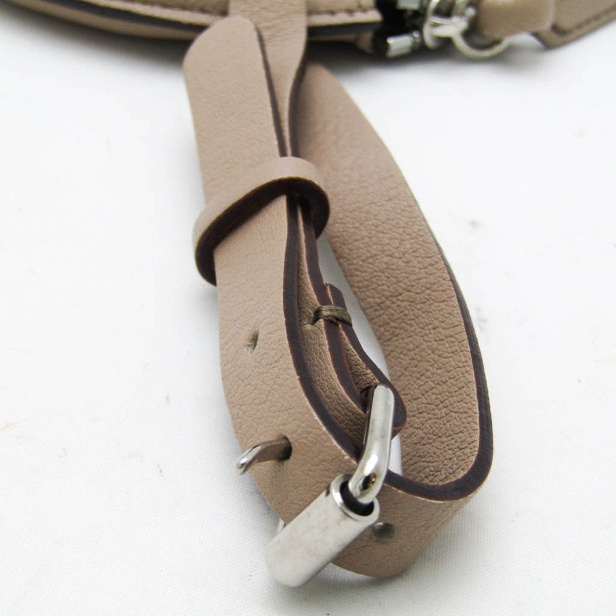 Loewe Loewe Round Coin Purse With Strap Women,Men Leather Coin Purse/coin Case Beige Size ONE SIZE - 7 Thumbnail