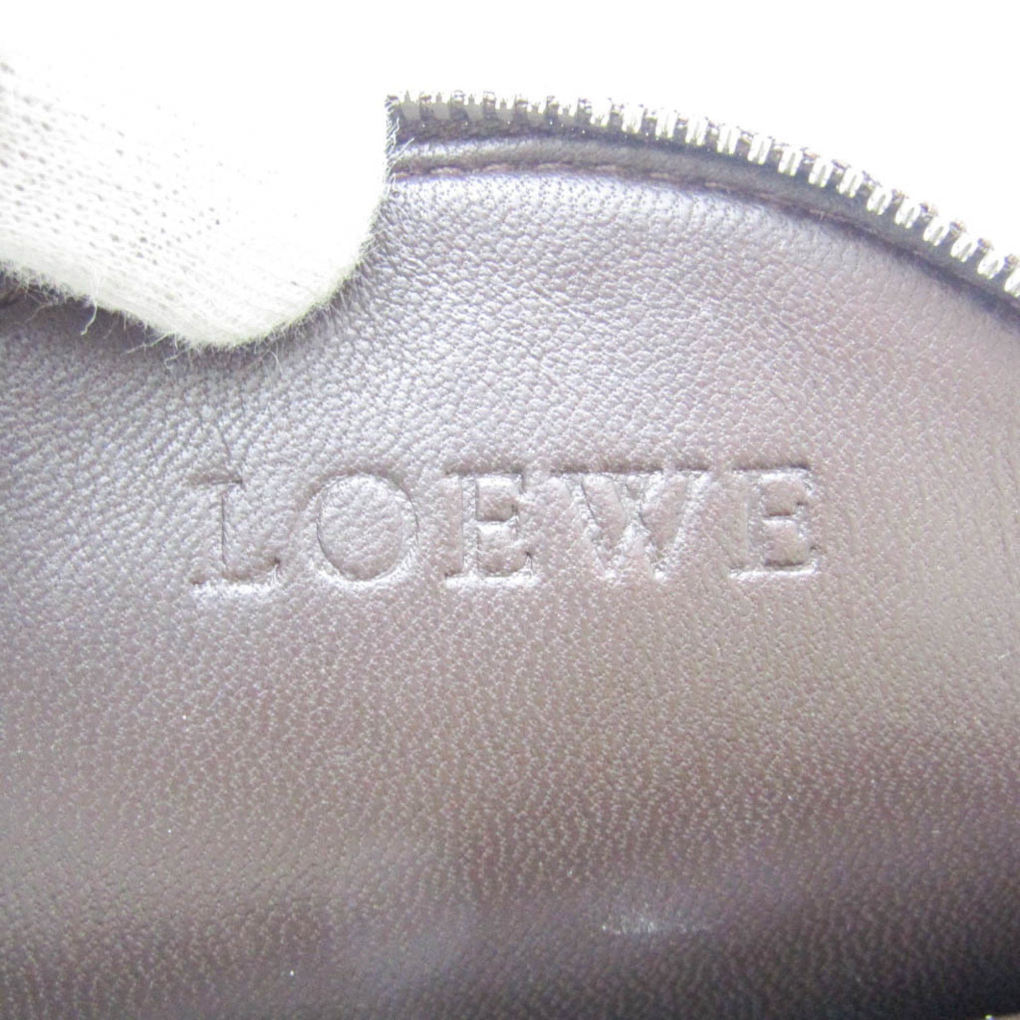 Loewe Loewe Round Coin Purse With Strap Women,Men Leather Coin Purse/coin Case Beige Size ONE SIZE - 12 Thumbnail