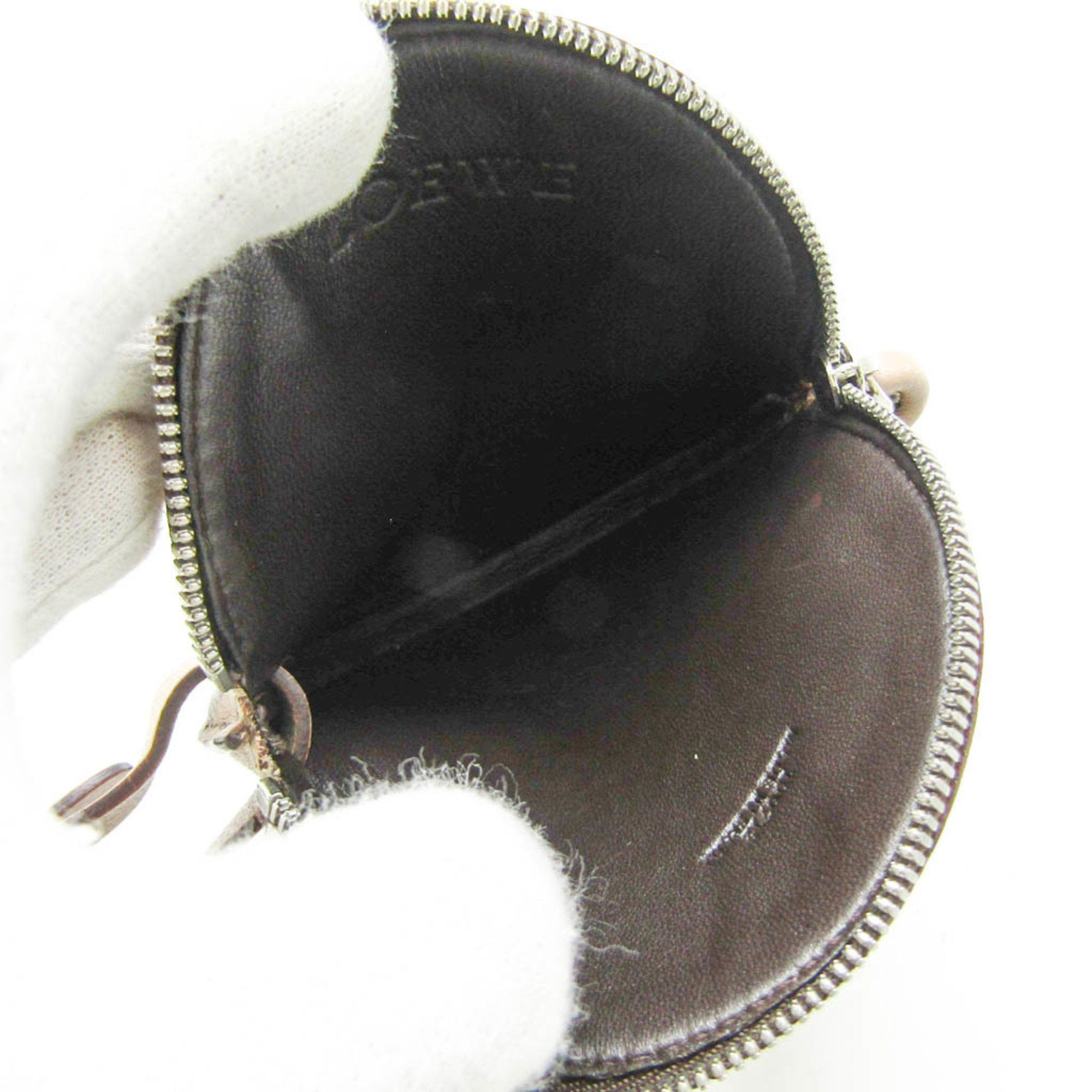 Loewe Loewe Round Coin Purse With Strap Women,Men Leather Coin Purse/coin Case Beige Size ONE SIZE - 3 Thumbnail