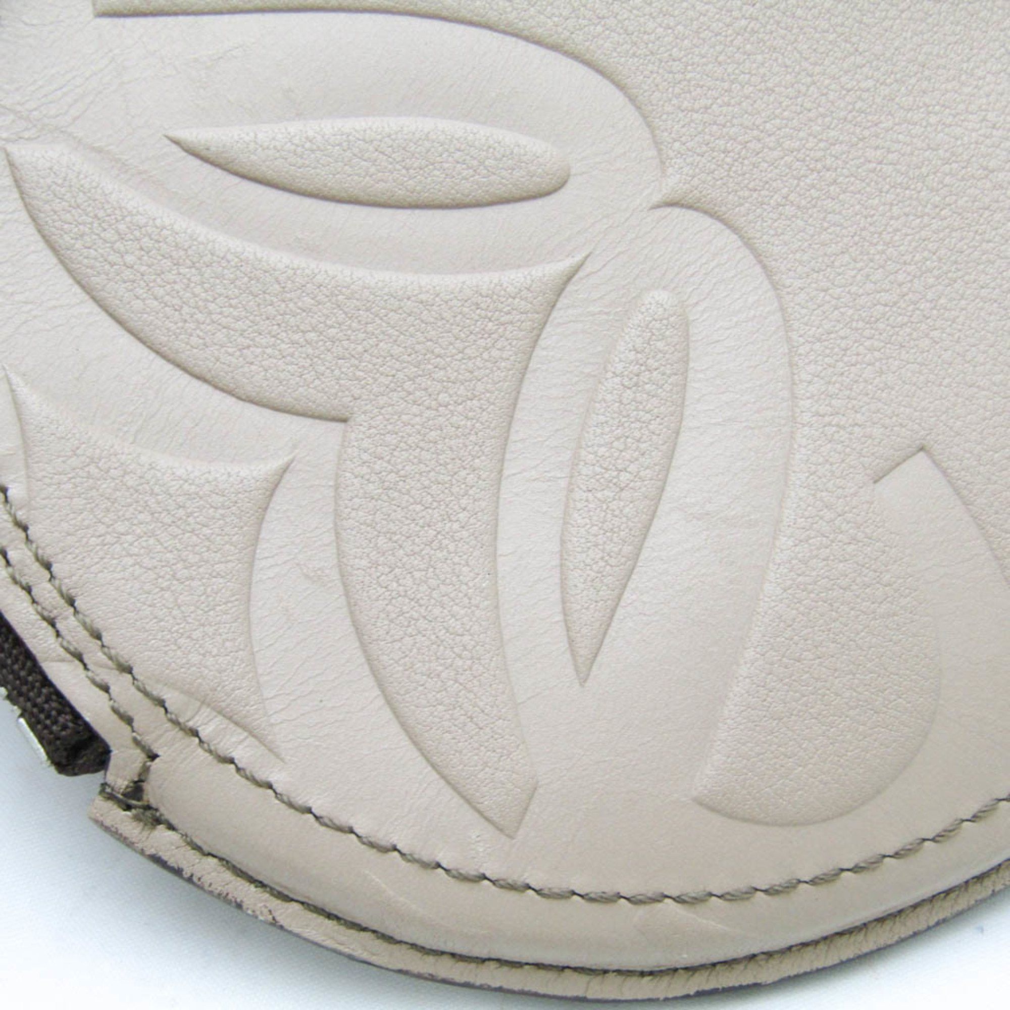 Loewe Loewe Round Coin Purse With Strap Women,Men Leather Coin Purse/coin Case Beige Size ONE SIZE - 6 Thumbnail