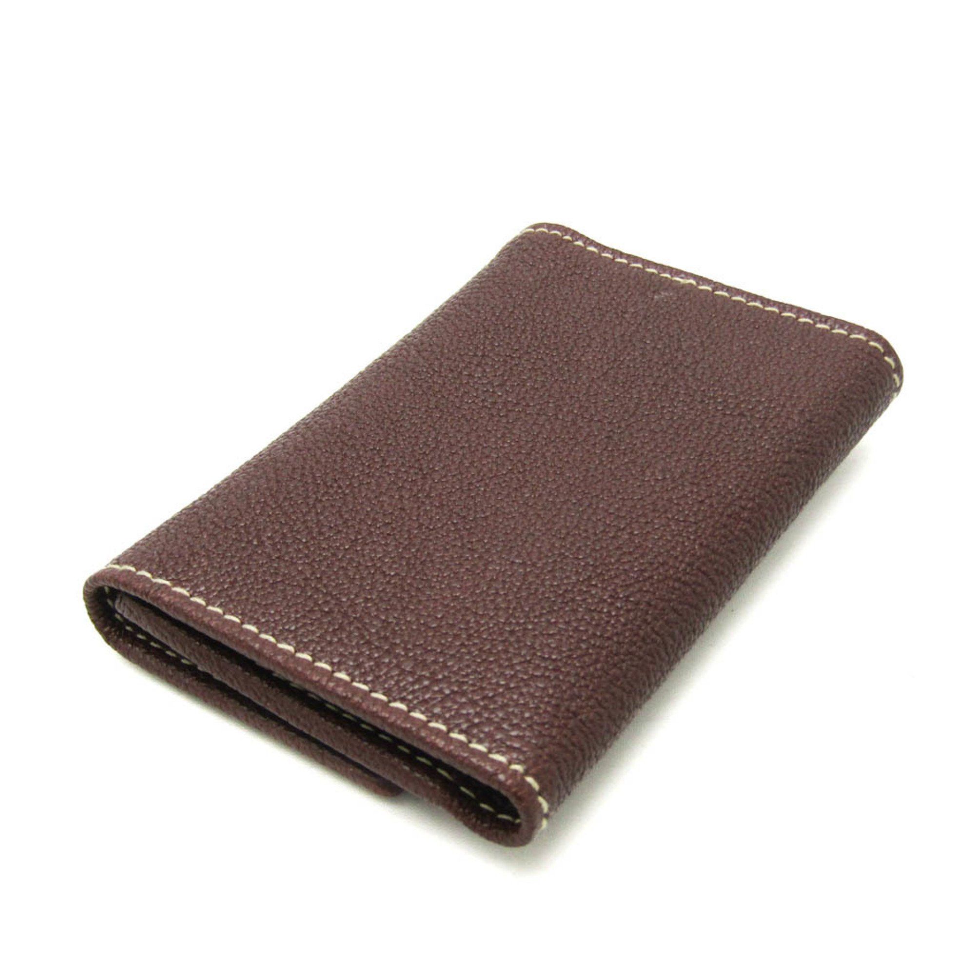 Bvlgari Bvlgari PARENTESI 6-ring Tri-fold Key Case Men,Women Leather Key Case Brown Size ONE SIZE - 3 Thumbnail