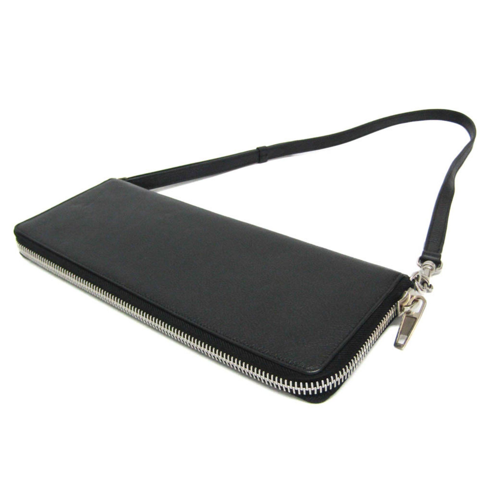 Balenciaga Balenciaga LEASH CLUTCH 658781 Women,Men Leather Shoulder Bag Black Size ONE SIZE - 2 Thumbnail
