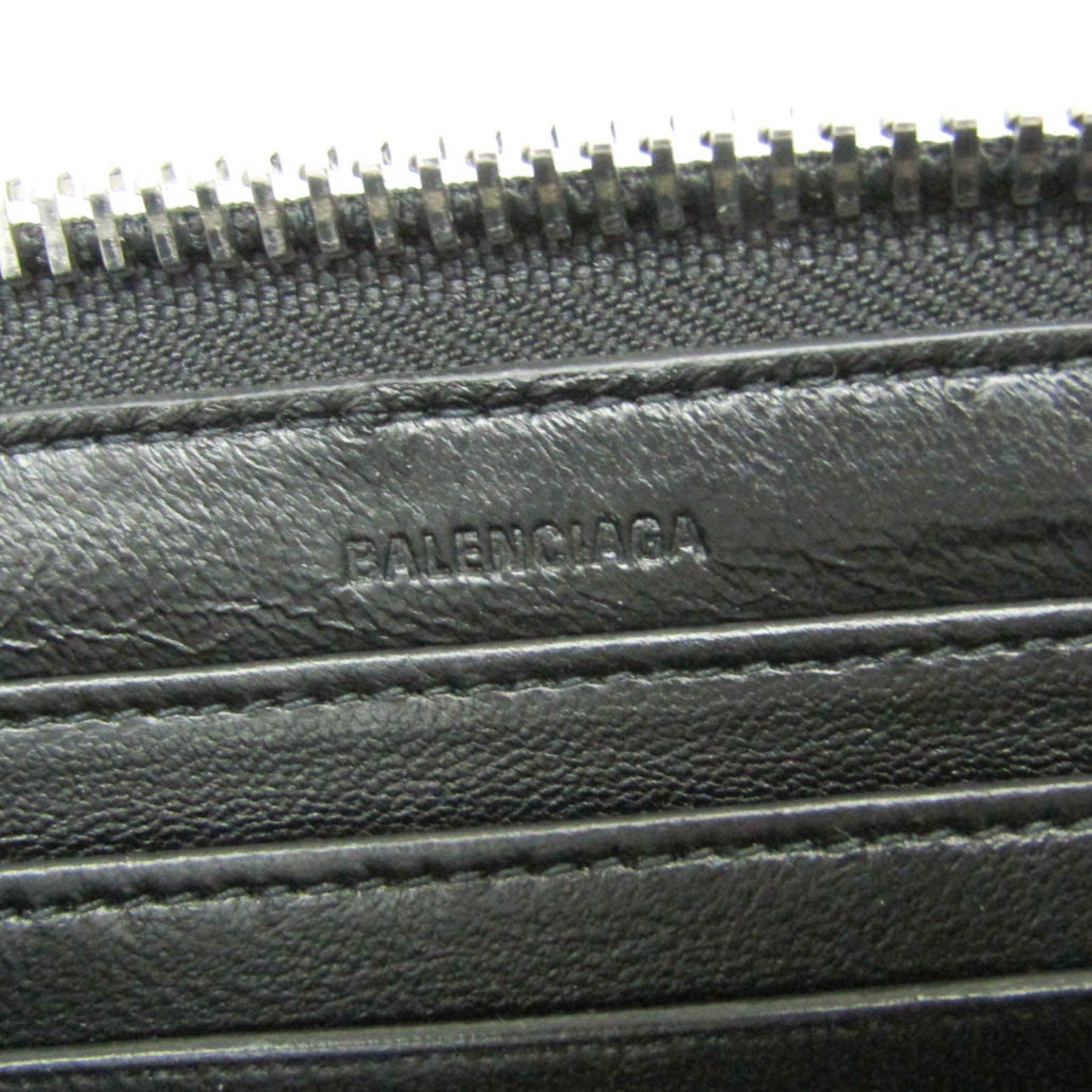 Balenciaga Balenciaga LEASH CLUTCH 658781 Women,Men Leather Shoulder Bag Black Size ONE SIZE - 10 Thumbnail