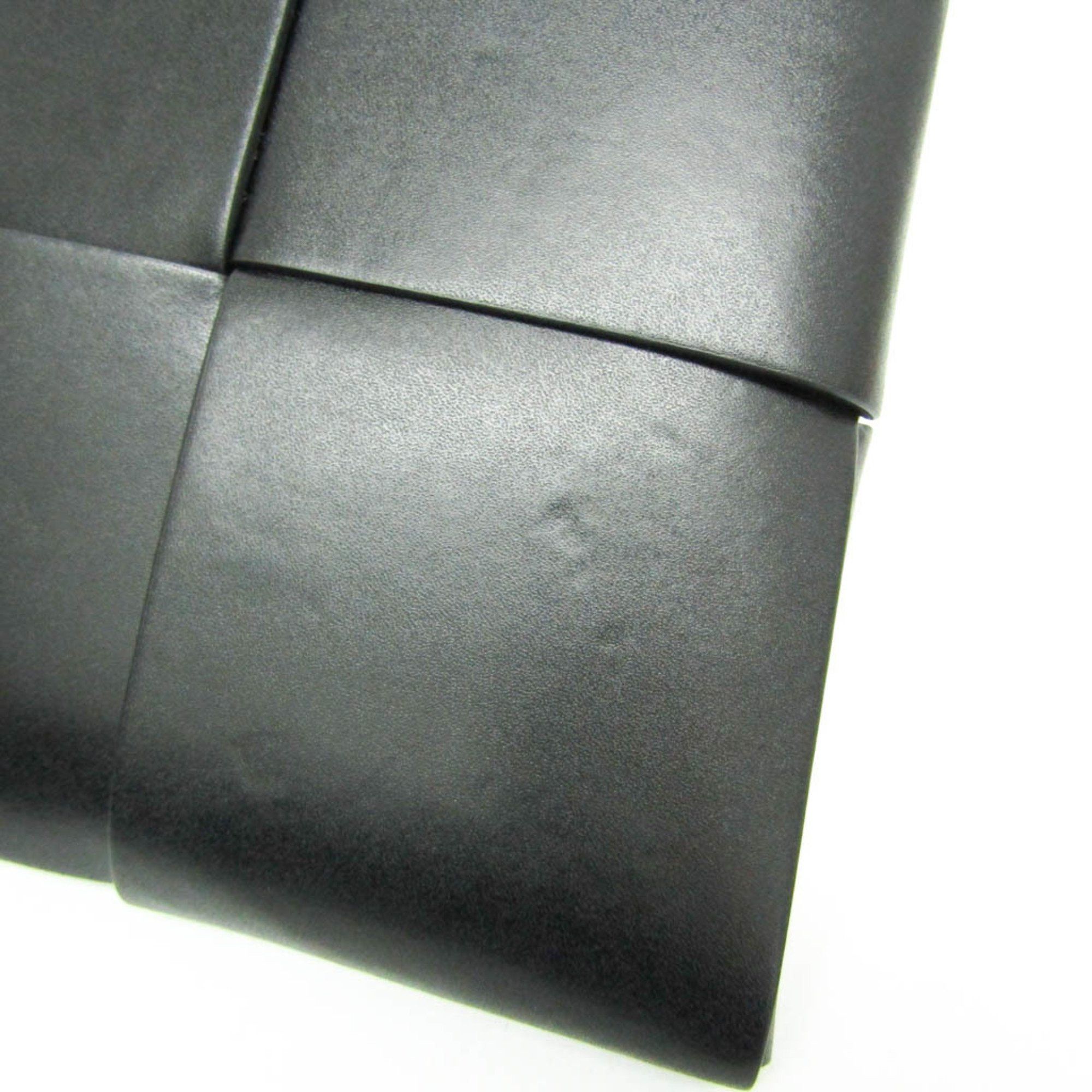 Bottega Veneta Bottega Veneta Maxi Intrecciato 611364 Women,Men Leather Shoulder Bag Black Size ONE SIZE - 5 Thumbnail