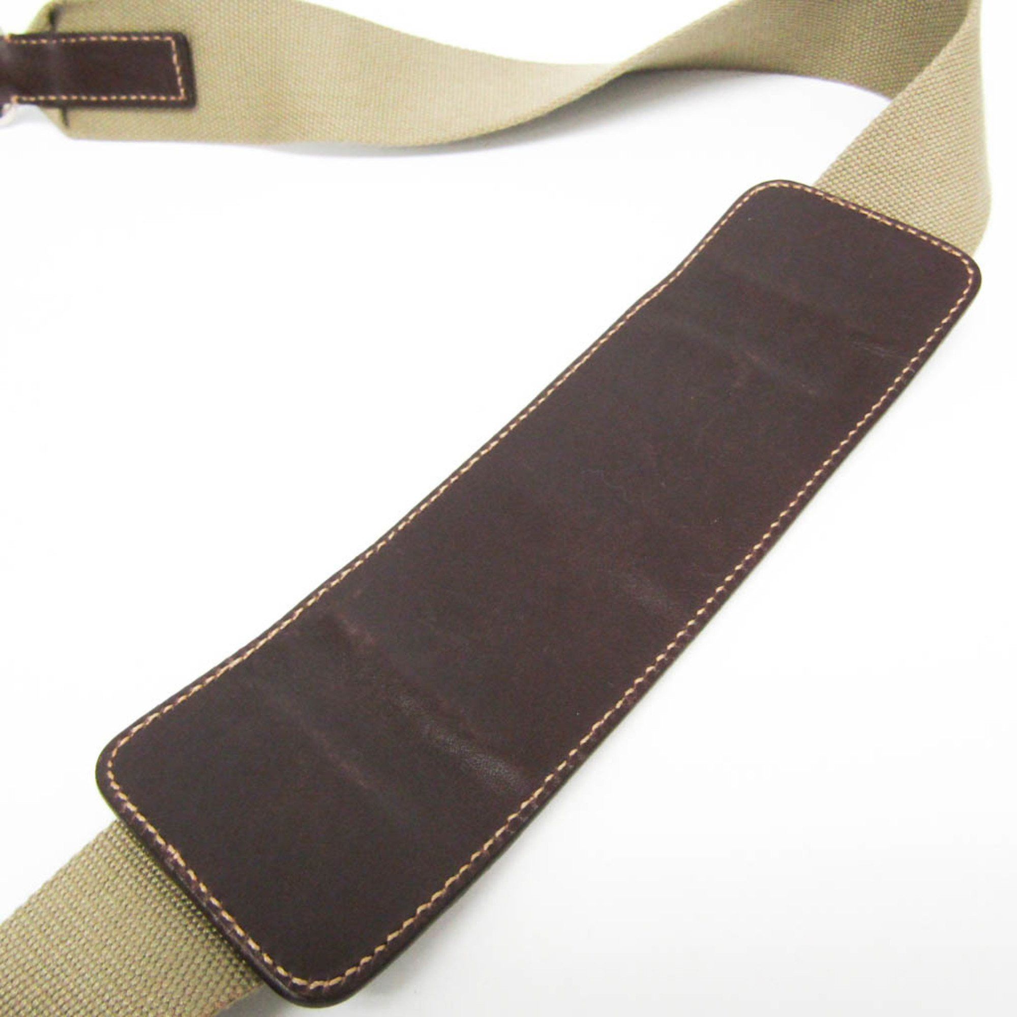 Prada Prada VA0649 Women,Men Leather,Jacquard Shoulder Bag Beige,Dark Brown Size ONE SIZE - 9 Thumbnail