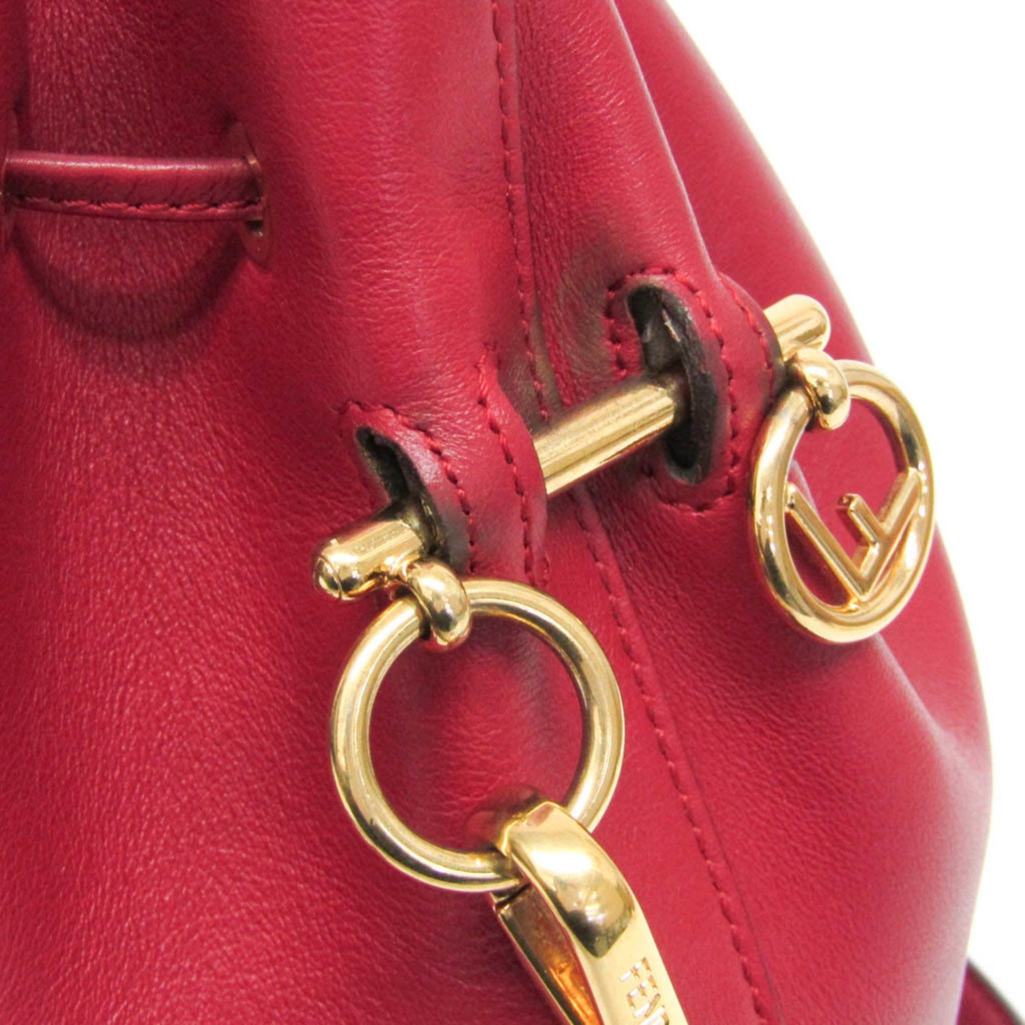Fendi Fendi Mon Tresor 8BT298 Women's Leather Shoulder Bag Red Color Size ONE SIZE - 6 Thumbnail