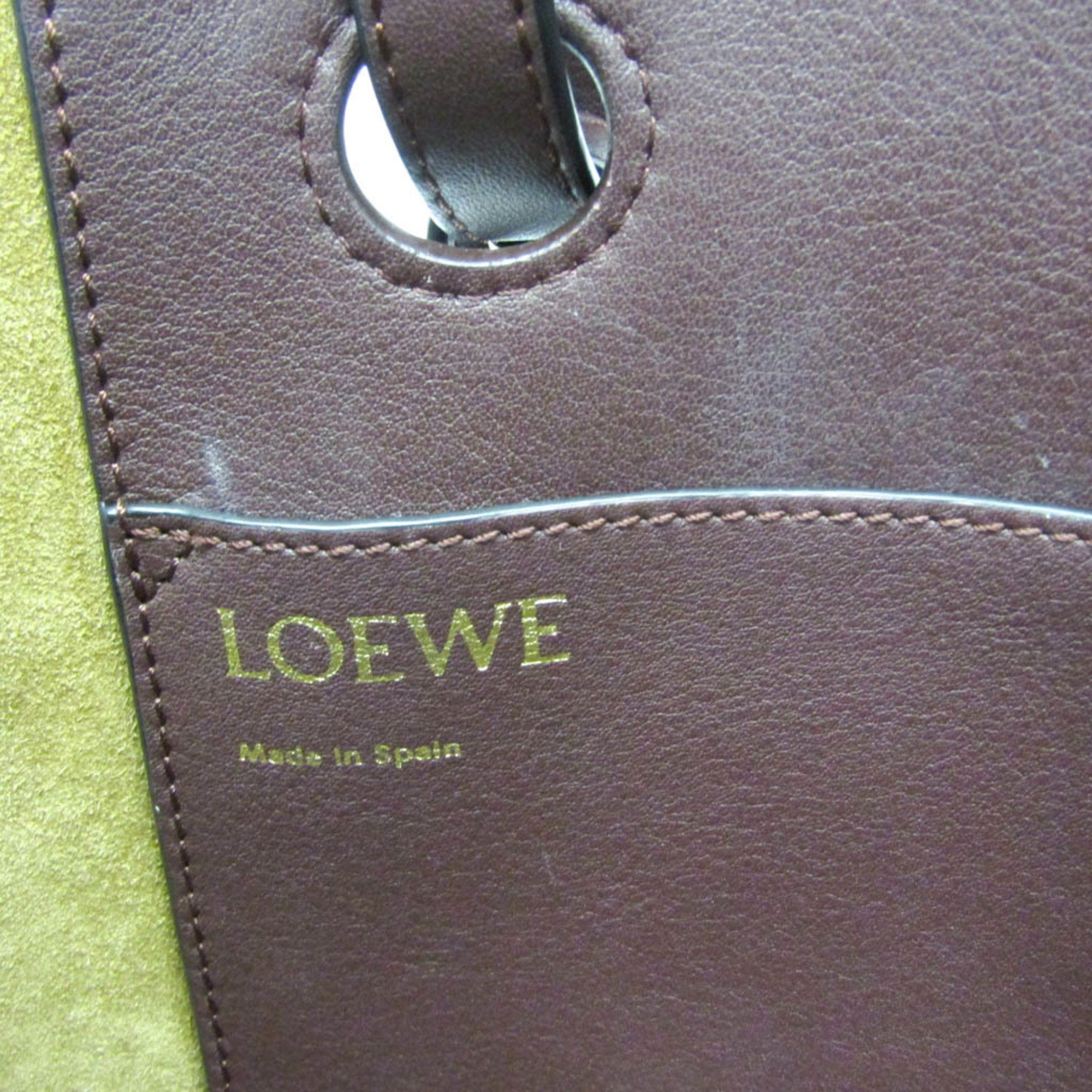 Loewe Loewe Anagram A717S72X02 Women's Leather Handbag,Tote Bag Wine Size ONE SIZE - 10 Thumbnail