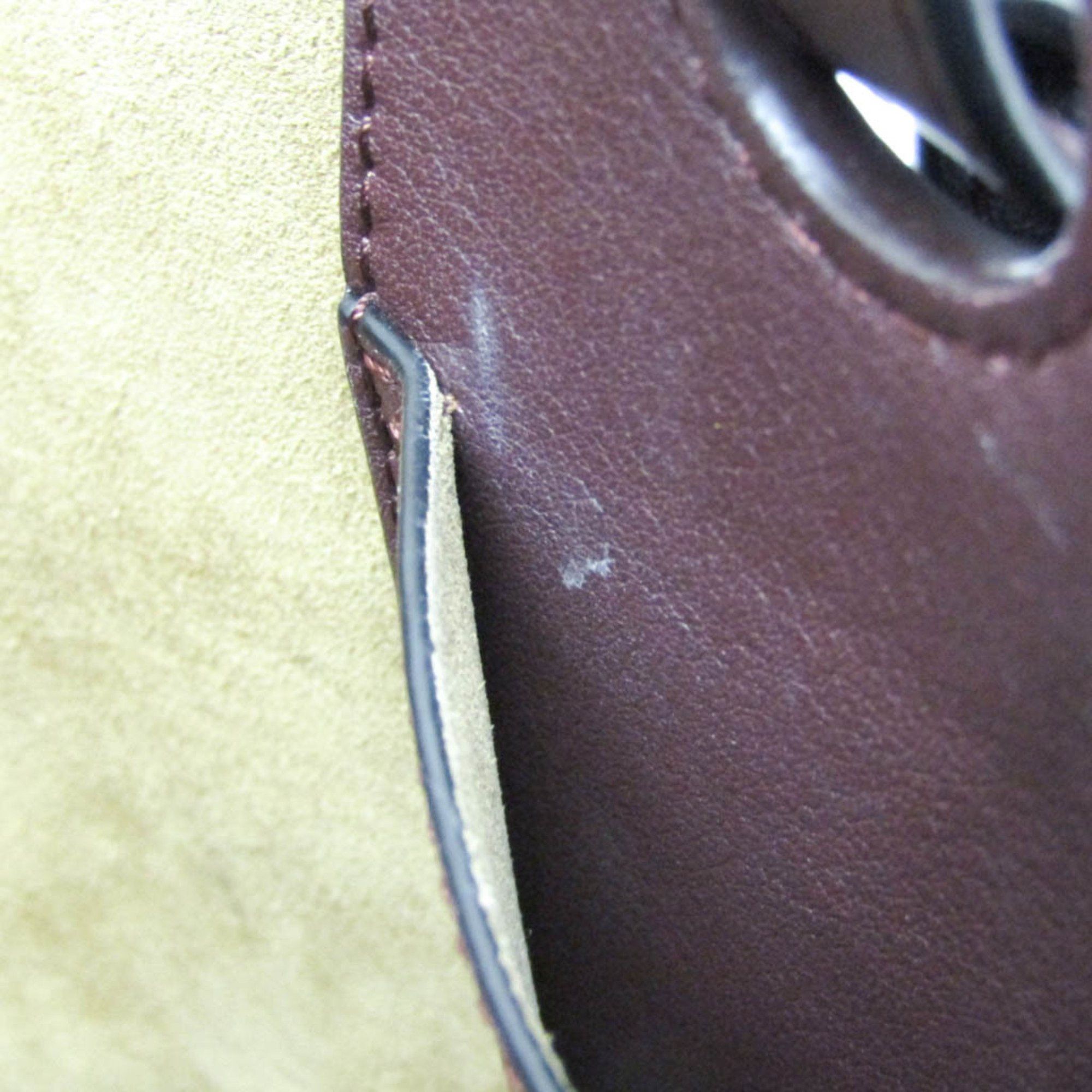 Loewe Loewe Anagram A717S72X02 Women's Leather Handbag,Tote Bag Wine Size ONE SIZE - 9 Thumbnail