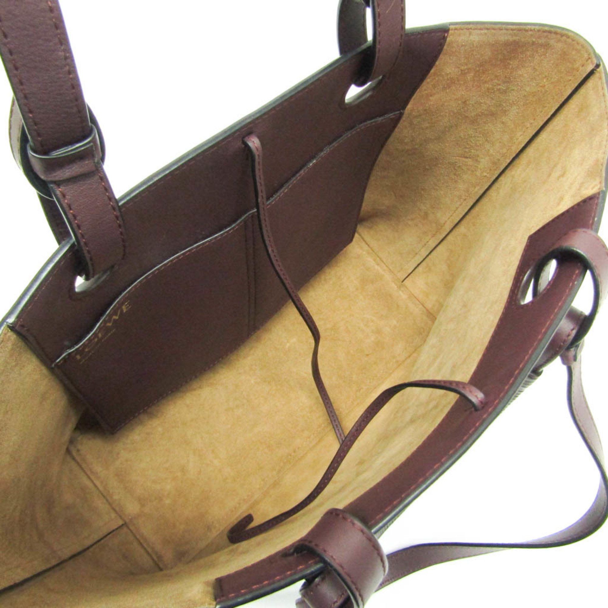 Loewe Loewe Anagram A717S72X02 Women's Leather Handbag,Tote Bag Wine Size ONE SIZE - 3 Thumbnail