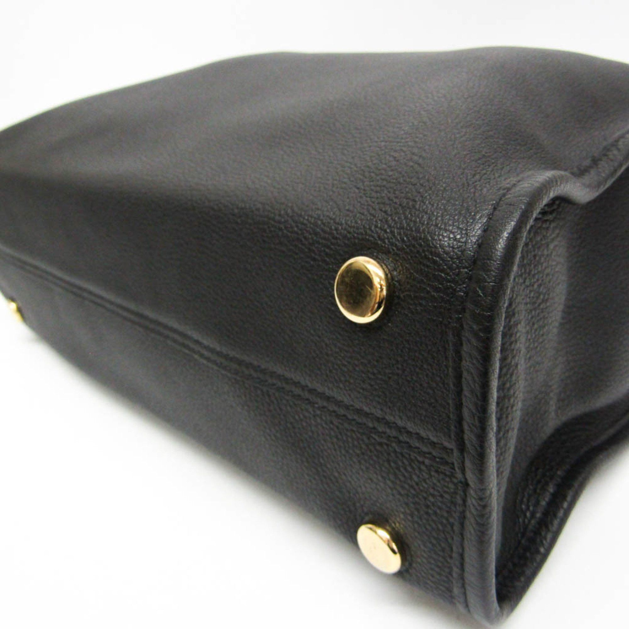 Gucci Gucci Logo Medium 674850 Women,Men Leather Shoulder Bag,Tote Bag Black Size ONE SIZE - 4 Thumbnail