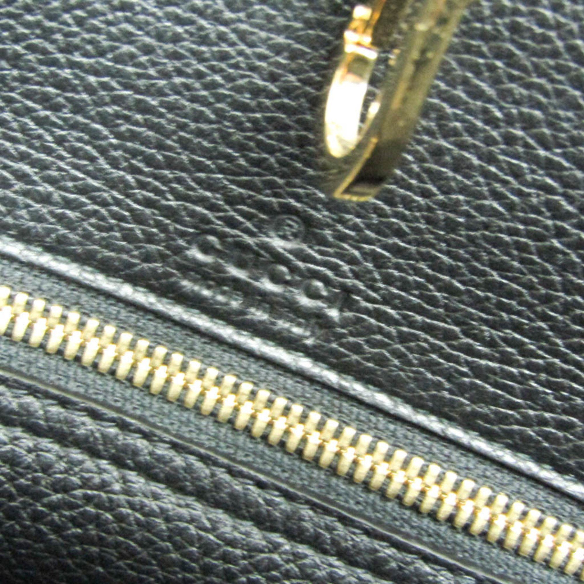 Gucci Gucci Logo Medium 674850 Women,Men Leather Shoulder Bag,Tote Bag Black Size ONE SIZE - 7 Thumbnail