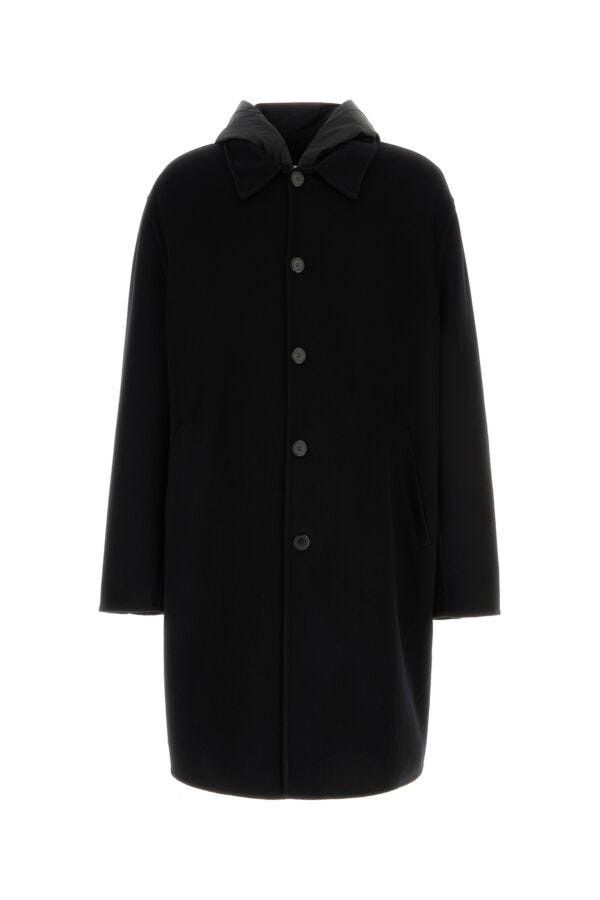 Prada Black Cashmere Coat Size US XXL / EU 58 / 5 - 3 Thumbnail