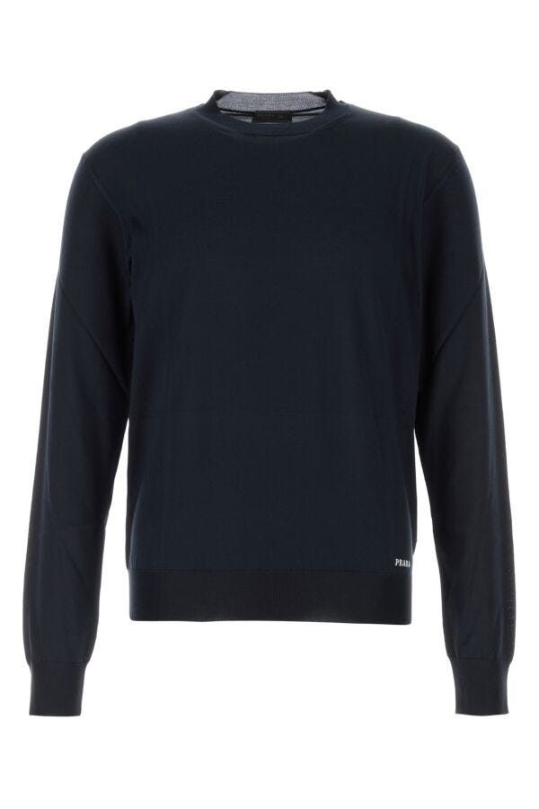 Prada Blue Silk Sweater Size US M / EU 48-50 / 2 - 3 Thumbnail