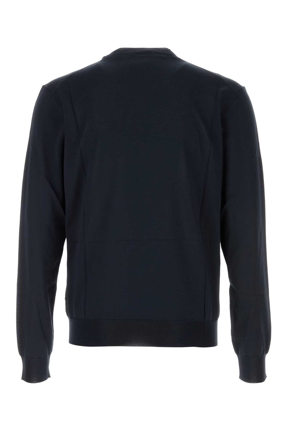 Prada Blue Silk Sweater Size US M / EU 48-50 / 2 - 2 Thumbnail