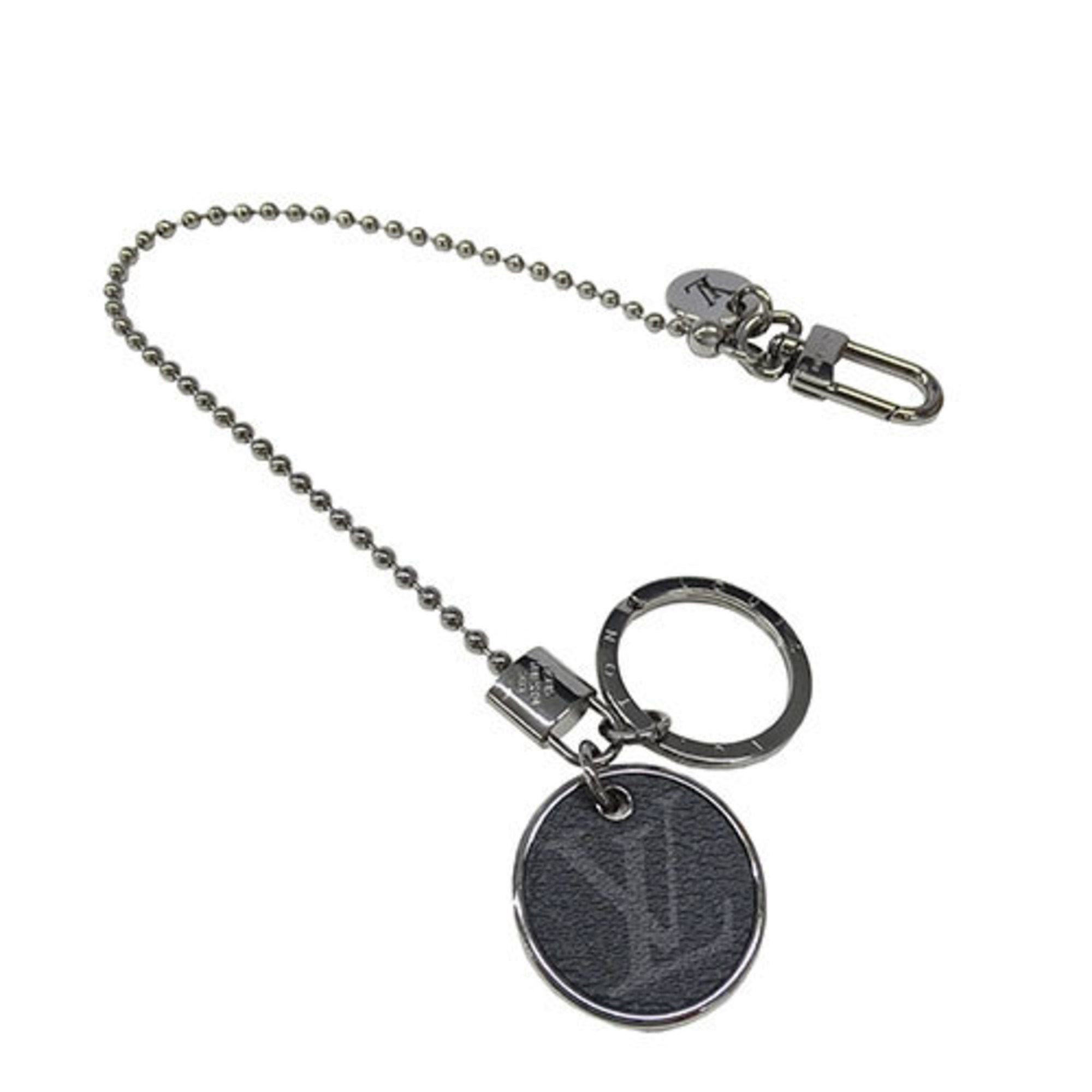 Louis Vuitton LOUIS VUITTON Eclipse Men's Metal Portecle Chaine Monogram ID Black M63629 Wallet Chain Size ONE SIZE - 4 Thumbnail