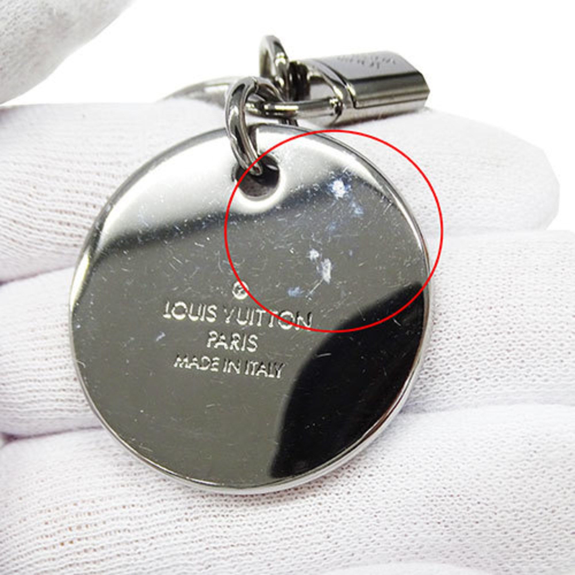 Louis Vuitton LOUIS VUITTON Eclipse Men's Metal Portecle Chaine Monogram ID Black M63629 Wallet Chain Size ONE SIZE - 7 Thumbnail