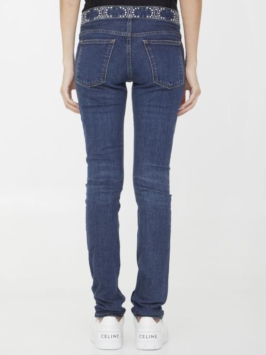 Celine CELINE Women Denim Pants 2N972255V BLUE Size 28" / US 6 / IT 42 - 4 Thumbnail