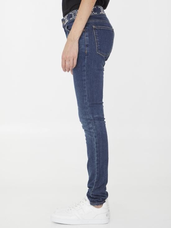 Celine CELINE Women Denim Pants 2N972255V BLUE Size 28" / US 6 / IT 42 - 3 Thumbnail