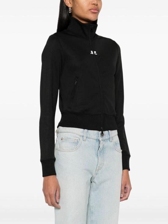 Courreges COURREGES Women Hoodies 124JVE010JS0091 9999 BLACK Size M / US 6-8 / IT 42-44 - 3 Thumbnail