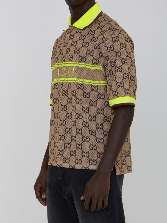 Gucci GUCCI Men Polo Shirts 787890 BEIGE Size US S / EU 44-46 / 1 - 2 Thumbnail