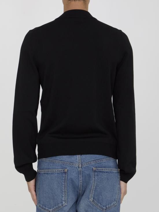 Celine CELINE Men Sweater RY0010ZOZ BLACK Size US L / EU 52-54 / 3 - 3 Thumbnail