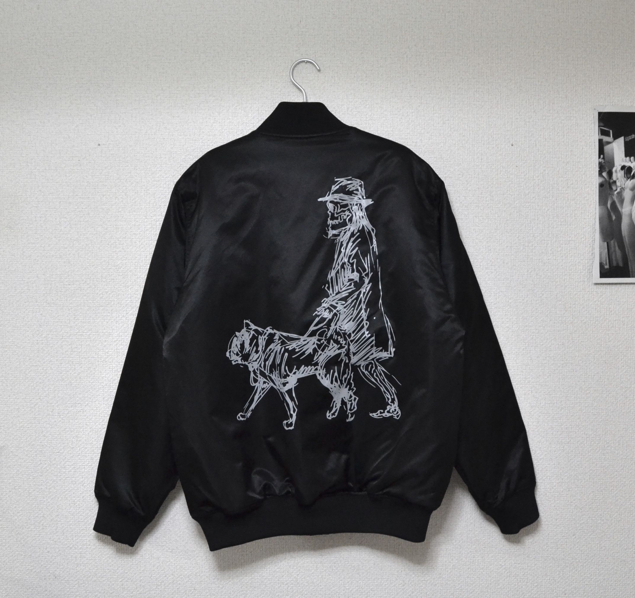 Yohji Yamamoto Yohji Yamamoto X New Era Black Bomber Jacket