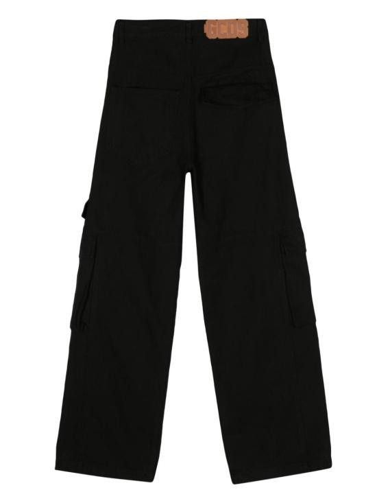 GCDS GCDS Men Straight Pants A1OM2911TD3 99 Black Size US 42 / EU 58 - 2 Thumbnail