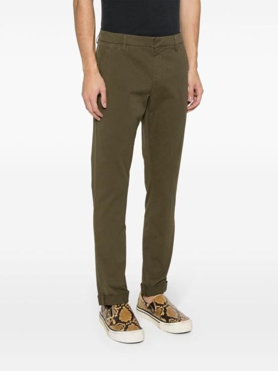 Dondup DONDUP Men Straight Pants UP235GAUBERT GSE046PTD656 Green Size US 30 / EU 46 - 5 Thumbnail