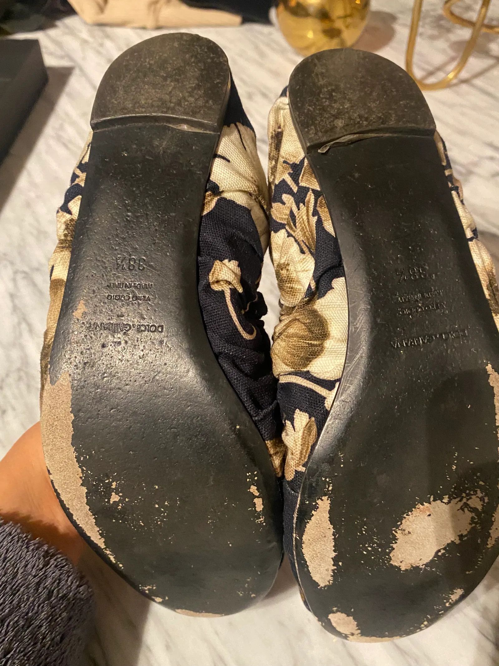 Dolce & Gabbana Dolce & Gabbana Pump Fiore Ballet Flats Size US 8.5 / IT 38.5 - 3 Thumbnail
