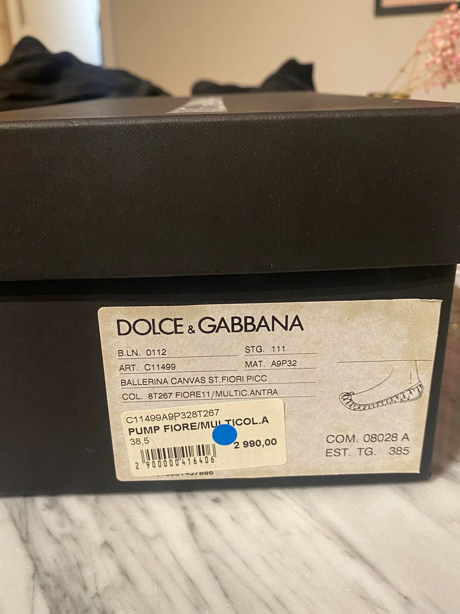 Dolce & Gabbana Dolce & Gabbana Pump Fiore Ballet Flats Size US 8.5 / IT 38.5 - 2 Thumbnail