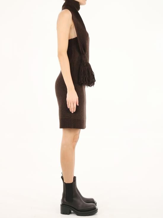 Bottega Veneta BOTTEGA VENETA Women Mid Skirts 676296 BROWN Size S / US 4 / IT 40 - 3 Thumbnail