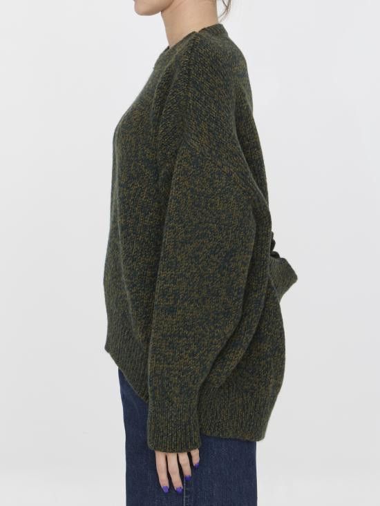 Loewe LOEWE Women Sweater S540Y14KDS GREEN Size S / US 4 / IT 40 - 3 Thumbnail