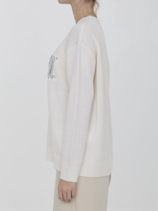 Max Mara MAX MARA Women Sweater 2421366222600 WHITE Size XS / US 0-2 / IT 36-38 - 3 Thumbnail