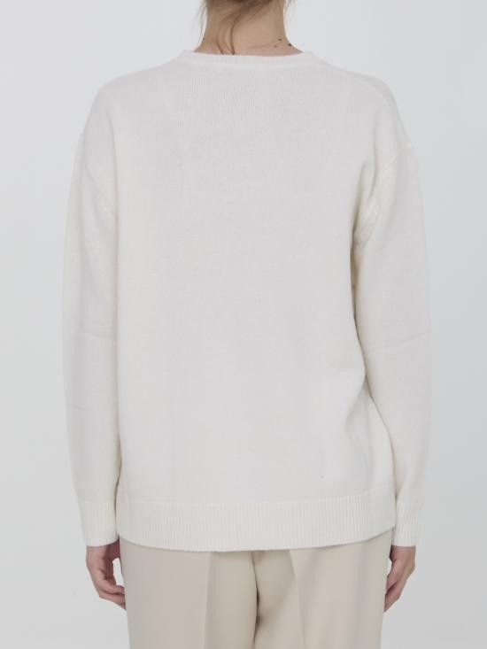 Max Mara MAX MARA Women Sweater 2421366222600 WHITE Size XS / US 0-2 / IT 36-38 - 4 Thumbnail