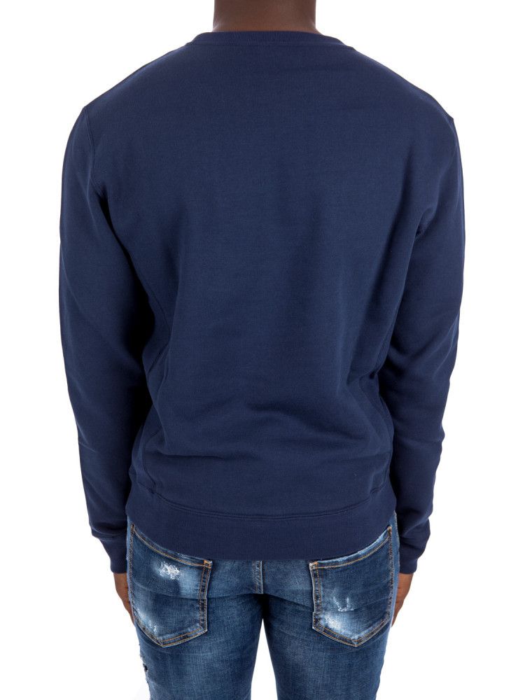 Saint Laurent Paris YSL Logo Vintage Sweatshirt Sweater Navy Size US L / EU 52-54 / 3 - 3 Thumbnail