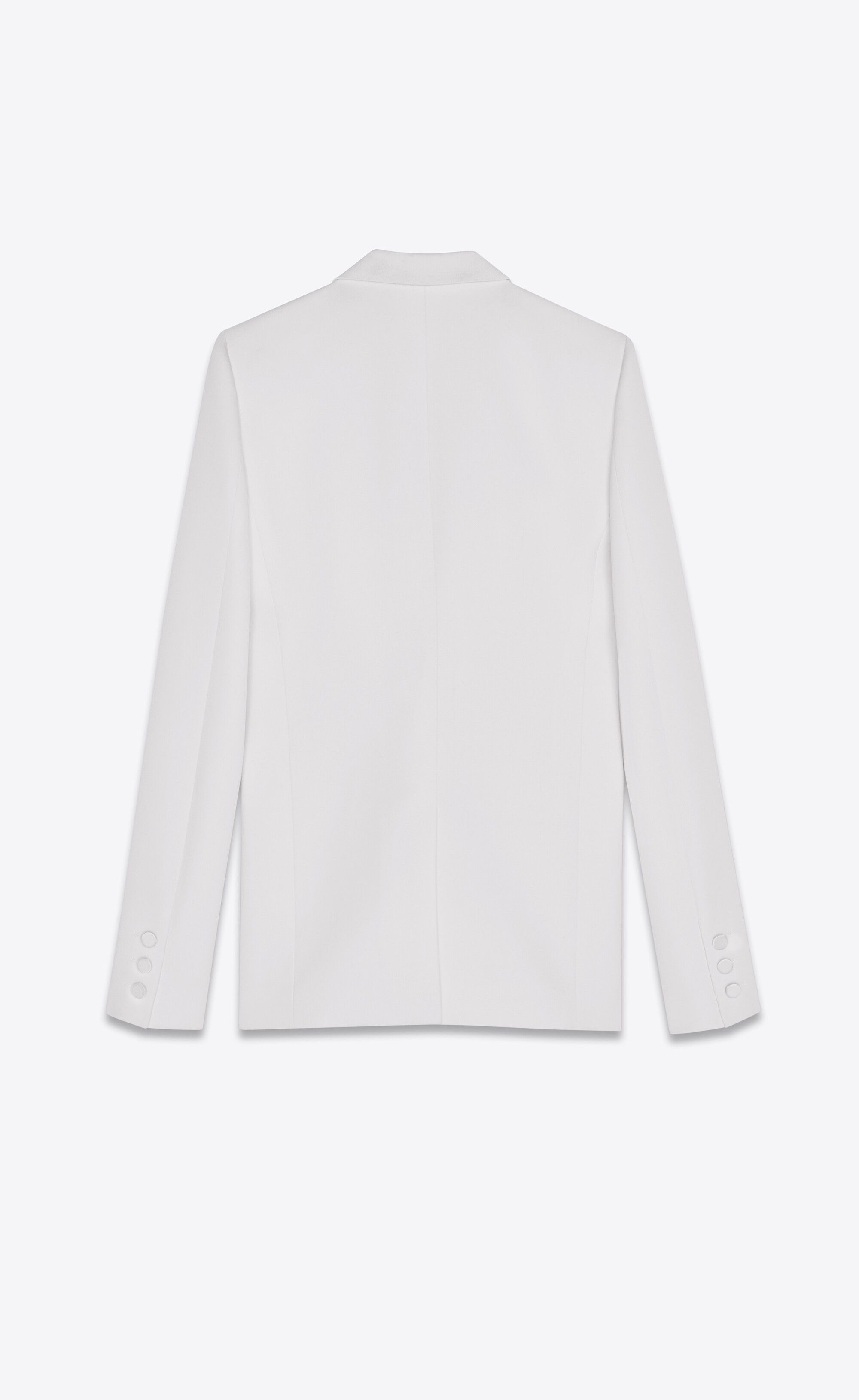Saint Laurent Paris SET OF 2 Tuxedo blazer and jacket in grain de poudre Size XS / US 0-2 / IT 36-38 - 2 Thumbnail