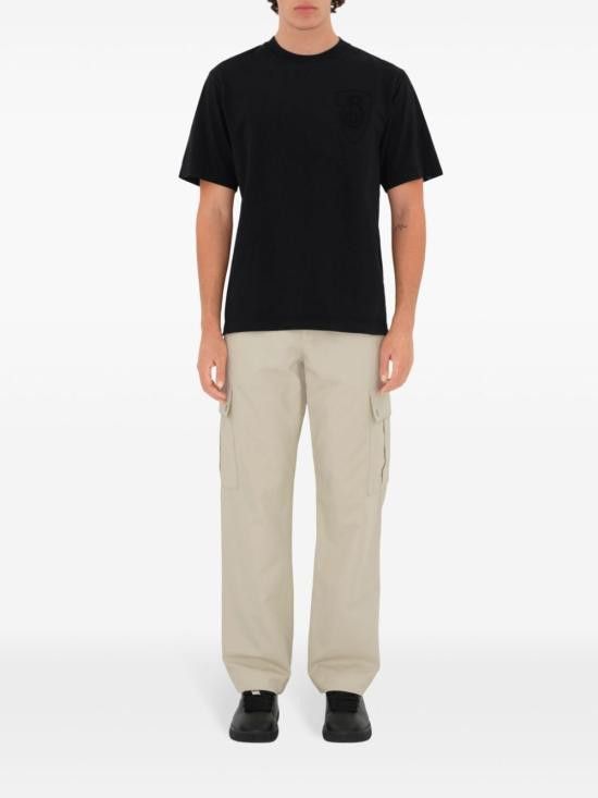 Tシャツ・カットソー BURBERRY Men Tops 8099548 C1413 Black BURBERRY Men T-Shirts 8099548 COAL